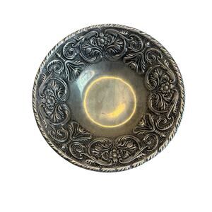 Wilton Armetale Floral Scroll Serving Bowl RWP Pewter Aluminum Cottage Gorp